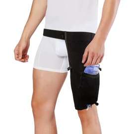 Catheter Leg Bag Holder, Urine Leg Bag Holder Cover with Waist Belt, Foley Leg Bag Sleeve for Incontinence Urine Bag, Catheter Stabilization Device,Catheter Sleeve Urine Leg Bag Holder (M)