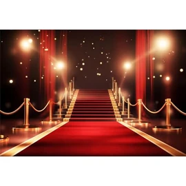 Red Carpet Backdrop 12x8ft Fabric Stage Award Ceremony Banner Fashion Show Photos VIP Party Decor Movie Night Party Red Carpet Birthday Banner Graduation Senior Prom Backdrop