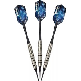 Viper unisex adult Viper Silver Thunder Soft Tip Darts 5 Knurled Bands 18 Grams