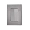 iGoto INOX1013 con 3 apagadores sencillos de 1 módulo, Acero