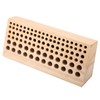 98 Holes Leather Craft Tool Wood Rack Wooden Punch Tool
