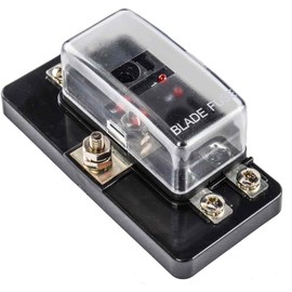 JEGS 10434 Standard Fuse Block with LED Indicators [4-Pole]