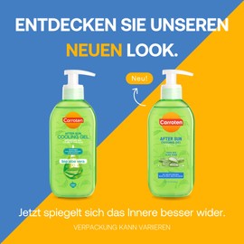 Carroten After Sun Cooling Gel 200 ml - 100% Bio Aloe Vera Gel - Kühlendes und Beruhigendes Feuchtigkeitsgel für Körper und Gesicht - Verlängert die Bräune, beugt Peeling vor