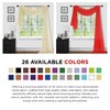Sapphire Home Window Scarf Valance Curtains - Extra Long Sheer