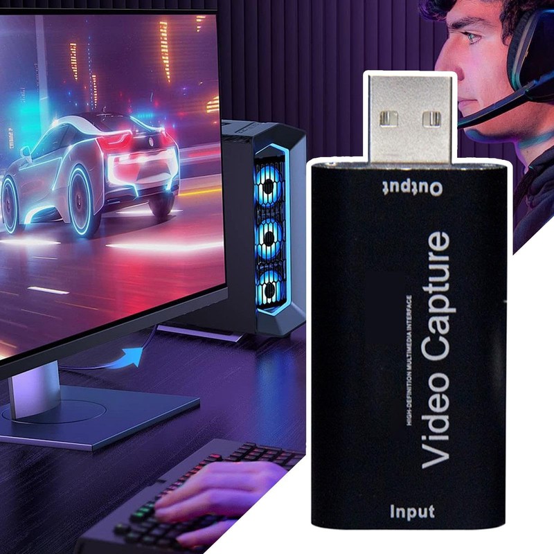 Capture Card for Streaming - Low-Latency 1080P USB Video Capture