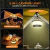 TOHETO Camping String Lights, 3 in 1 Upgraded Retractable RGB