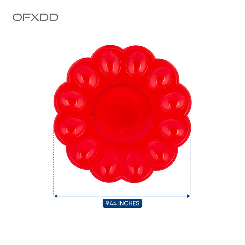 OFXDD Deviled Tray for Eggs - Plastic Egg Serving Platter