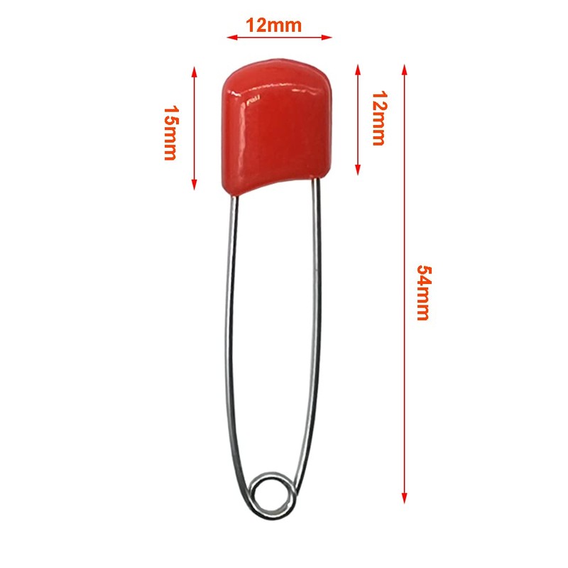 Ruidee Pack of 50 2.2 inch nappy pins, safety pins,