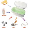 2Pcs Cubo de Basura para Coche con Tapa,Mini Blanco Bote