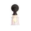 VinTopsh Industrial Glass Wall Sconce, 1 Light Sconces Wall Lighting