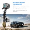 Motion Camera Goose Neck Suction Cup Adapter Expansion Bracket for