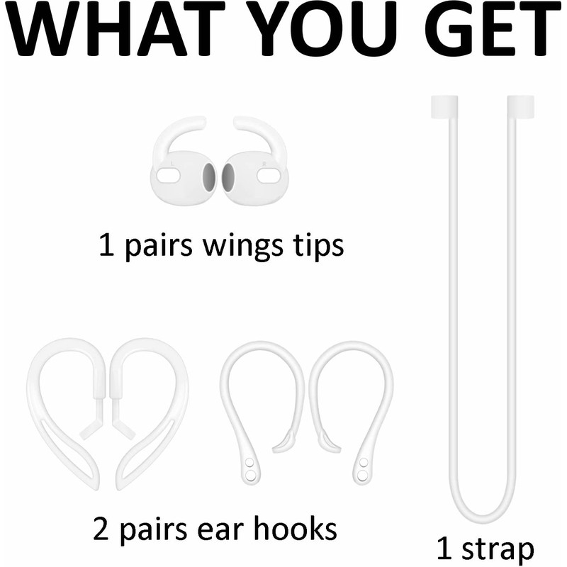 A-Focus Anti-Slip Set for AirPods 3rd Replacement Silicone Adjustable Ear