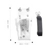 BIUDECO Salon Barber Scissors Pouch Transparent Hairdressing Scissors Bag Convenient