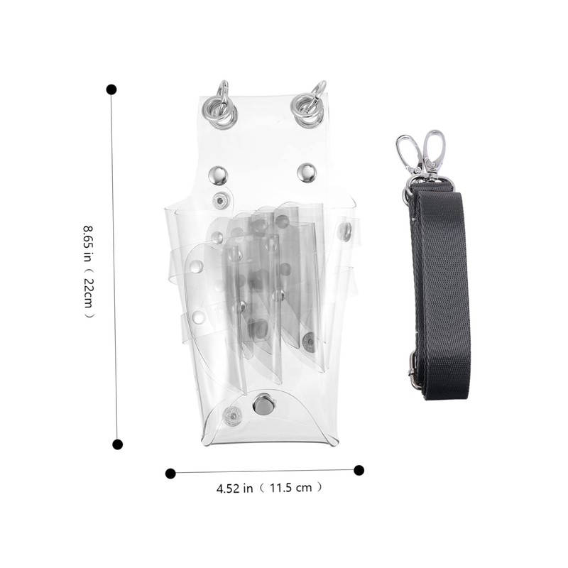 BIUDECO Salon Barber Scissors Pouch Transparent Hairdressing Scissors Bag Convenient