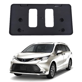 Front Bumper License Plate Frame Bracket ABS Tag Holder Compatible with Toyota Sienna 2021-2023 Replacement for 7511108060