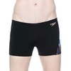 Speedo Women's Allover Digital Aqua Shorts-Black/Gravity/Turquoise black Noir - Black/Gravity