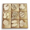 Holiday Decor Mini Laser Cuts Wood Shape - Easter Icons