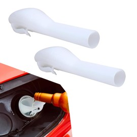 leediga Pack-2 Ford Fuel Filler Funnel, Leak-Proof Easy-to-Operate Oil Filling Tool, Fuel Tank Funnel Tube Replacement 8U5A-17B068-EB 1782177 1833948 2050651, Compatible with Ford Models (White)