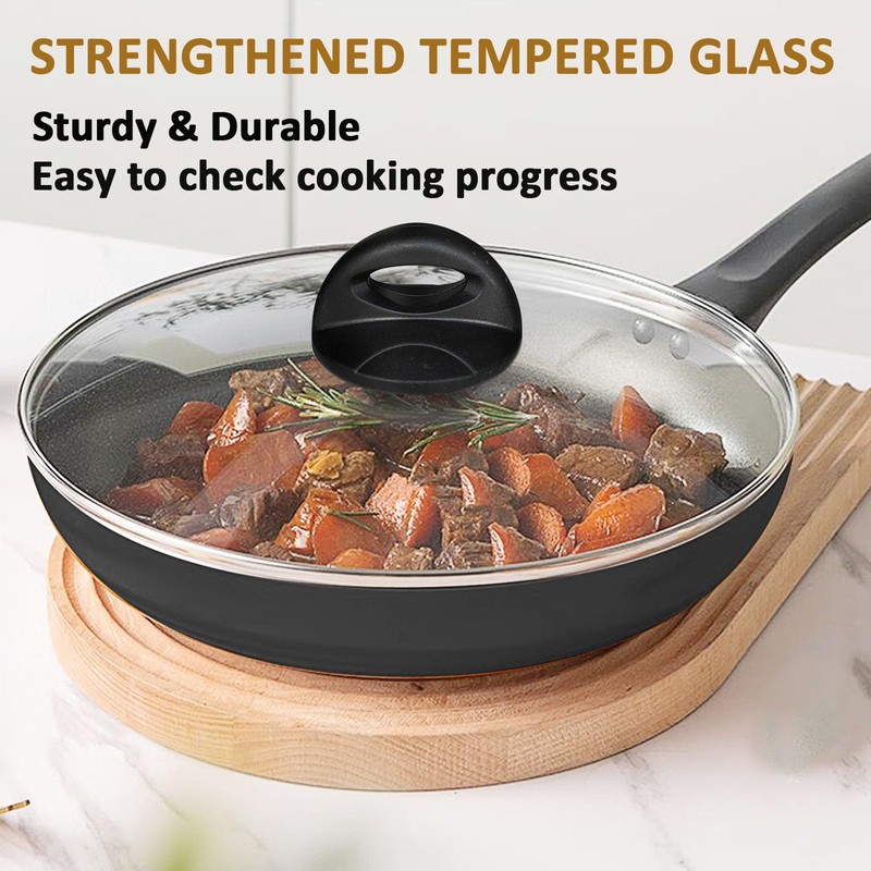 Glass Lids for Pot and Pan, 8, 9.5, 10.25, 11,