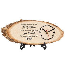 PRSTENLY Retirement Gifts for Men, Thank You Teacher Gifts Happy Retirement Wooden Clock Gifts, Retired Gifts for Men, Thank You Gifts for Men Retirement Gifts for Teacher Colleague Leaving Gifts