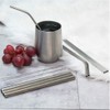 minify Stainless Steel Drinking Straws Set with Cleaning Brush -