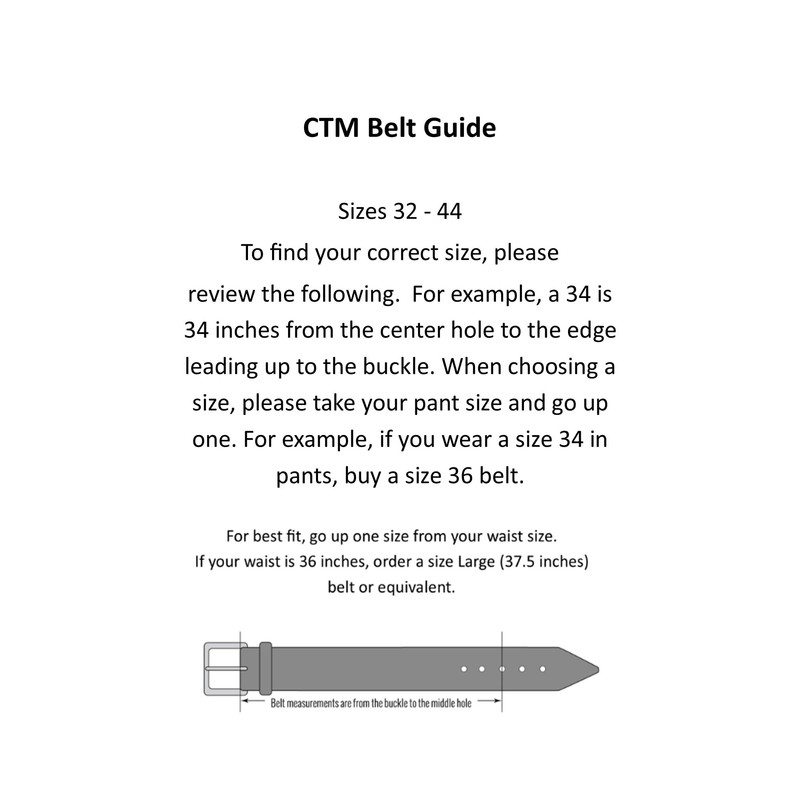 CTM Embossed Leather Money Belt with Removable Buckle, 36, Brown