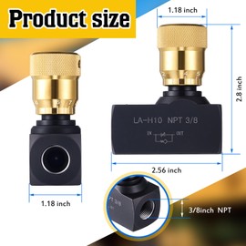 Pelopy 3/8 Inch Npt Ports Hydraulic Flow Control Needle Valve Single Direction Carbon Steel Hydraulic