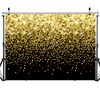 SJOLOON 7x5ft Black and Gold Backdrop Birthday Backdrop for Party