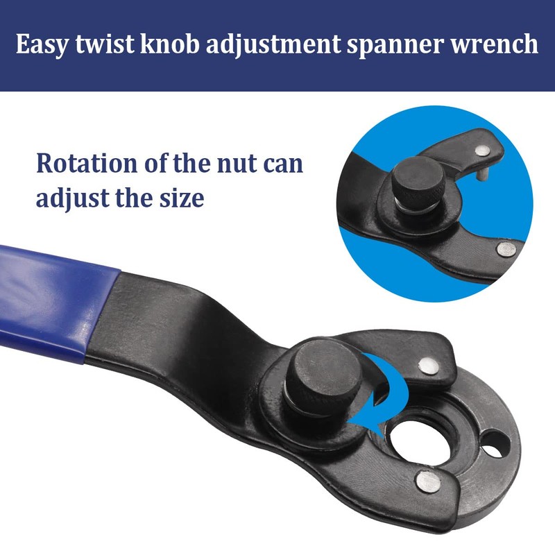 Seamaka Grinder Wrench Universal Adjustable Grinder Spanner ​Wrench,Lock-nut Grinder WrenchSuitable
