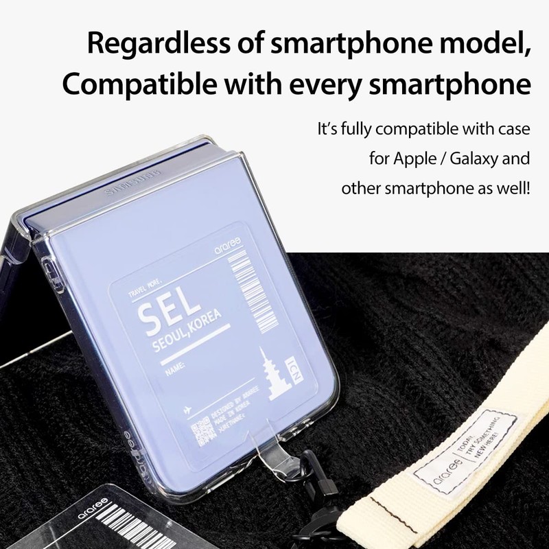 araree Travel More, Phone Lanyard Part for Phone Strap, Universal