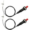 Kyuionty 2 Pcs Piezo Igniter Kit, Push Button Spark Straight