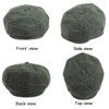 2 Pack Men Wool Blend 8 Panel Newsboy Cap Cabbie