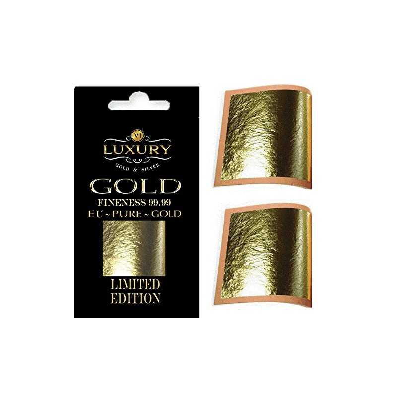 20 Sheets Gold on Base Leaf Sheets Arts Craft Gilding