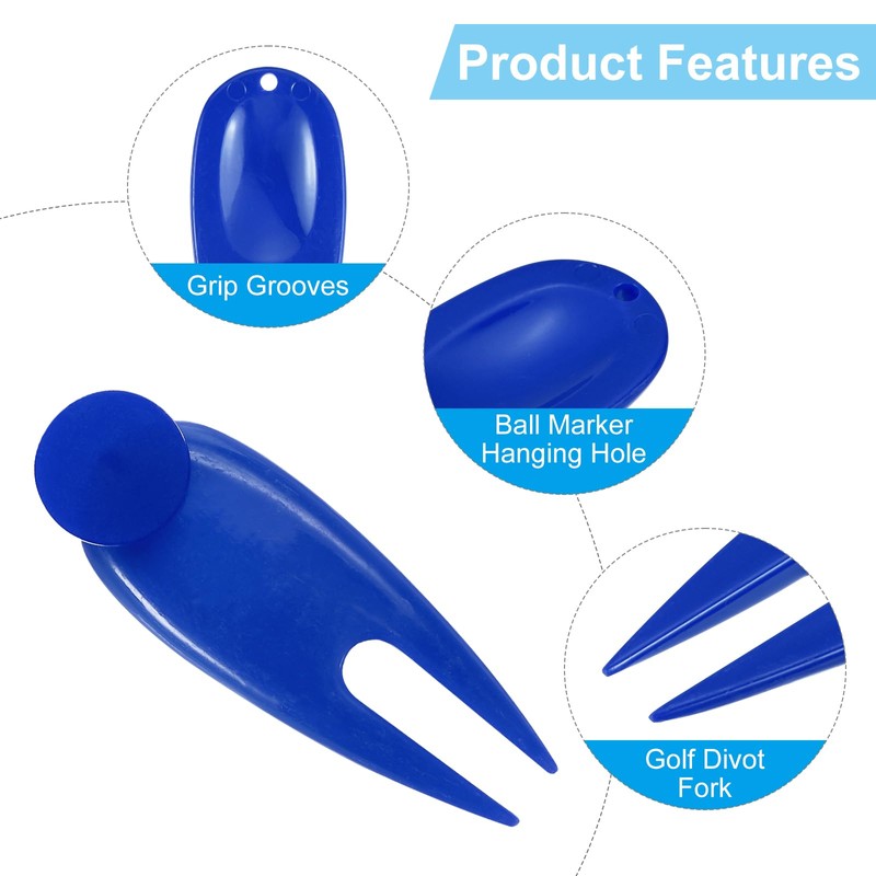 PATIKIL Golf Divot Repair Tool, 18 Pack Plastic Golf Divot