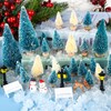 BOUBONI Mini Christmas Tree 35PCS Christmas Village Sets with Christmas