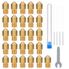 ELEGOO 26 boquillas MK8 de 0,4 mm de tamaño múltiple,