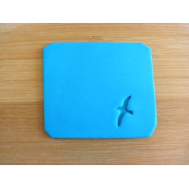 soap stamps pottery stamps small bird flying