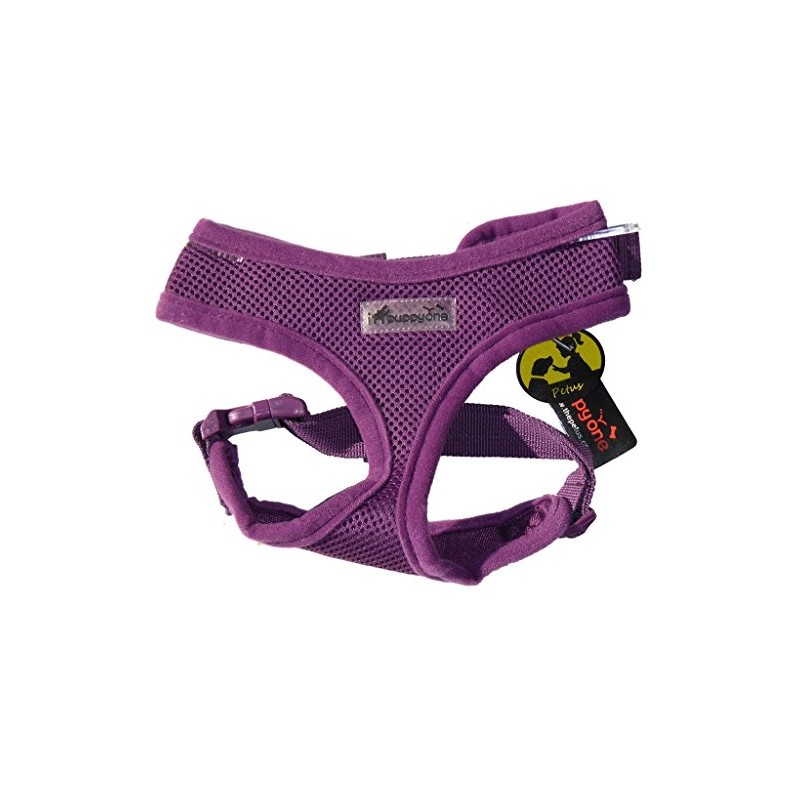 IPuppyone Adjustable Dog Soft Harness "Air Flex" Medium Purple