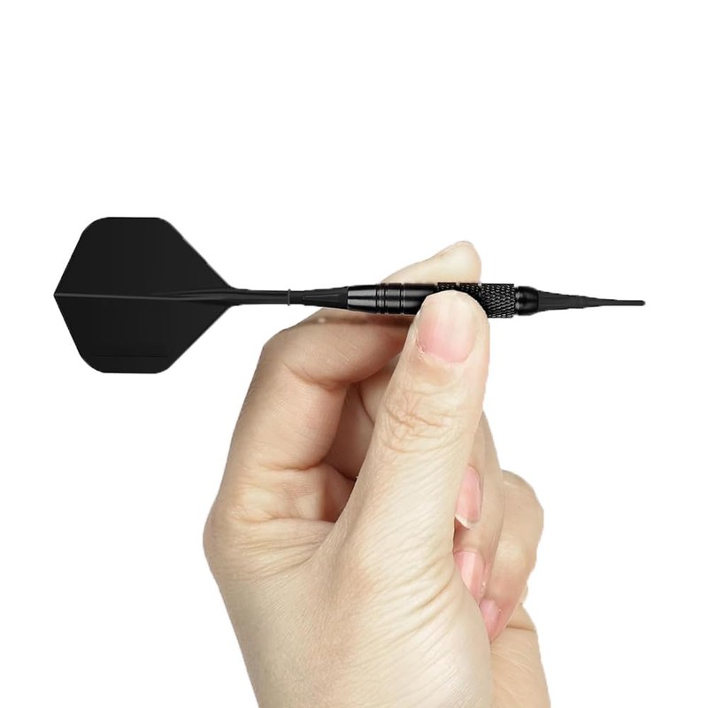 200 x Black Plastic Dart Tips 2BA Thread 25mm Length