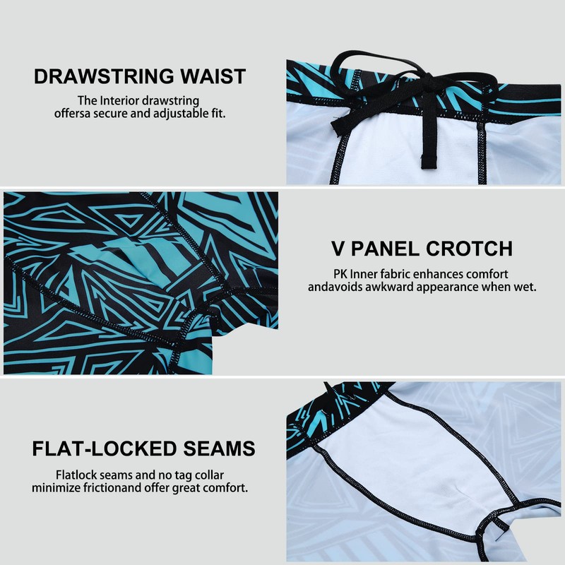 BELE ROY Boys' Swim Jammers Solid Competitive Swim Team Suit