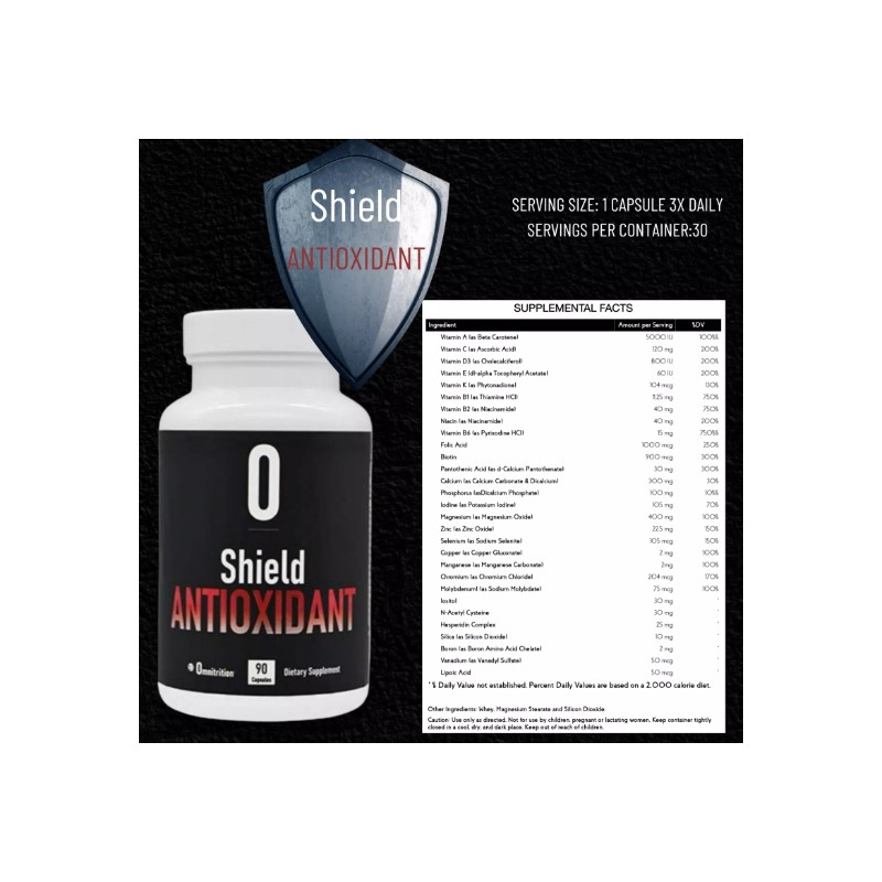 Omnitrition Shield Antioxidant FRESH IN STOCK, FREE/FAST S/H Distributor R12235