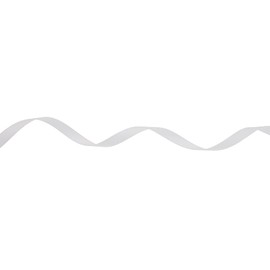 DXEUD Cinta de grogrén sólida de 100 yardas cada rollo, 100% poliéster (1/4 pulgadas, blanco)