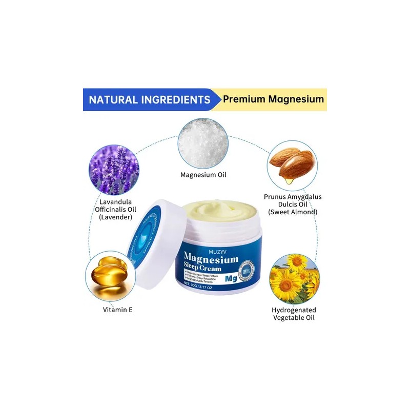 Crema Corporal Magnesio + Relajación Rutina Nocturna | 90g Neutra