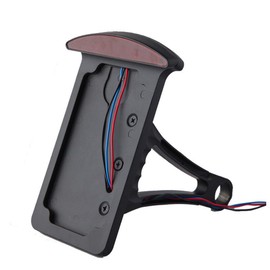 Mounted LED Brake License Plate Holder Compatible With Harley Chopper Bobber and More