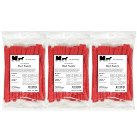 Amish Buggy Arndts Fudgery Amish Licorice Twists - Three 16 Oz Pkgs. - Old Fashioned Red