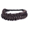 BOBIYA Messy Wide 2 Strands Synthetic Hair Braided Headband Plaited
