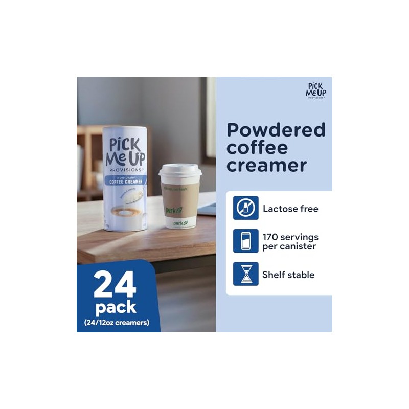 Pick Me Up Provisions Original Powdered Creamer, 12 oz., 24/Carton