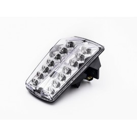 TOPZONE Fit for Suzuki 2003-2012 SV650 / SV650S / SV650 ABS; 2003-2007 SV1000; LED Brake Taillight Rear Lamp+Integrated Turn Signal Idicator light (Clear)
