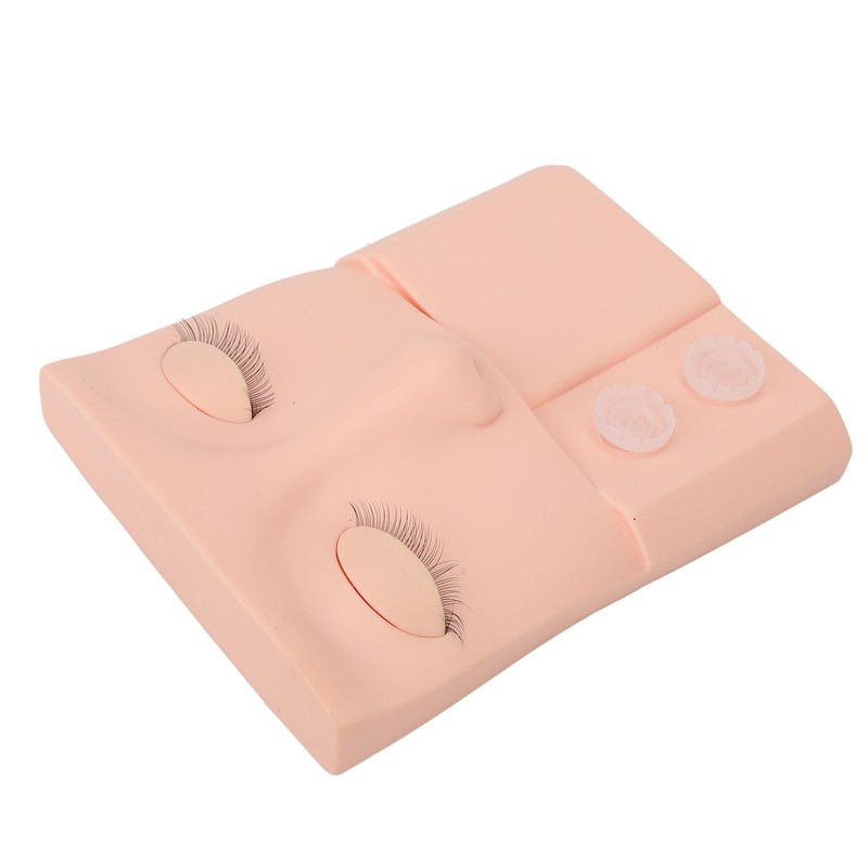 Lash Mannequin Head Replaceable Eyelid Eyelash Extension Practice Makeup Training