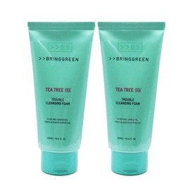 Bring Green 브링그린 티트리 시카트러블 클렌징폼 300ml+300ml Bring Green Tea Tree Cica Trouble Cleansing Foam 300ml+300ml